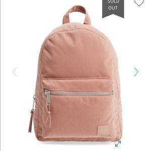 Herschel supply velvet backpack